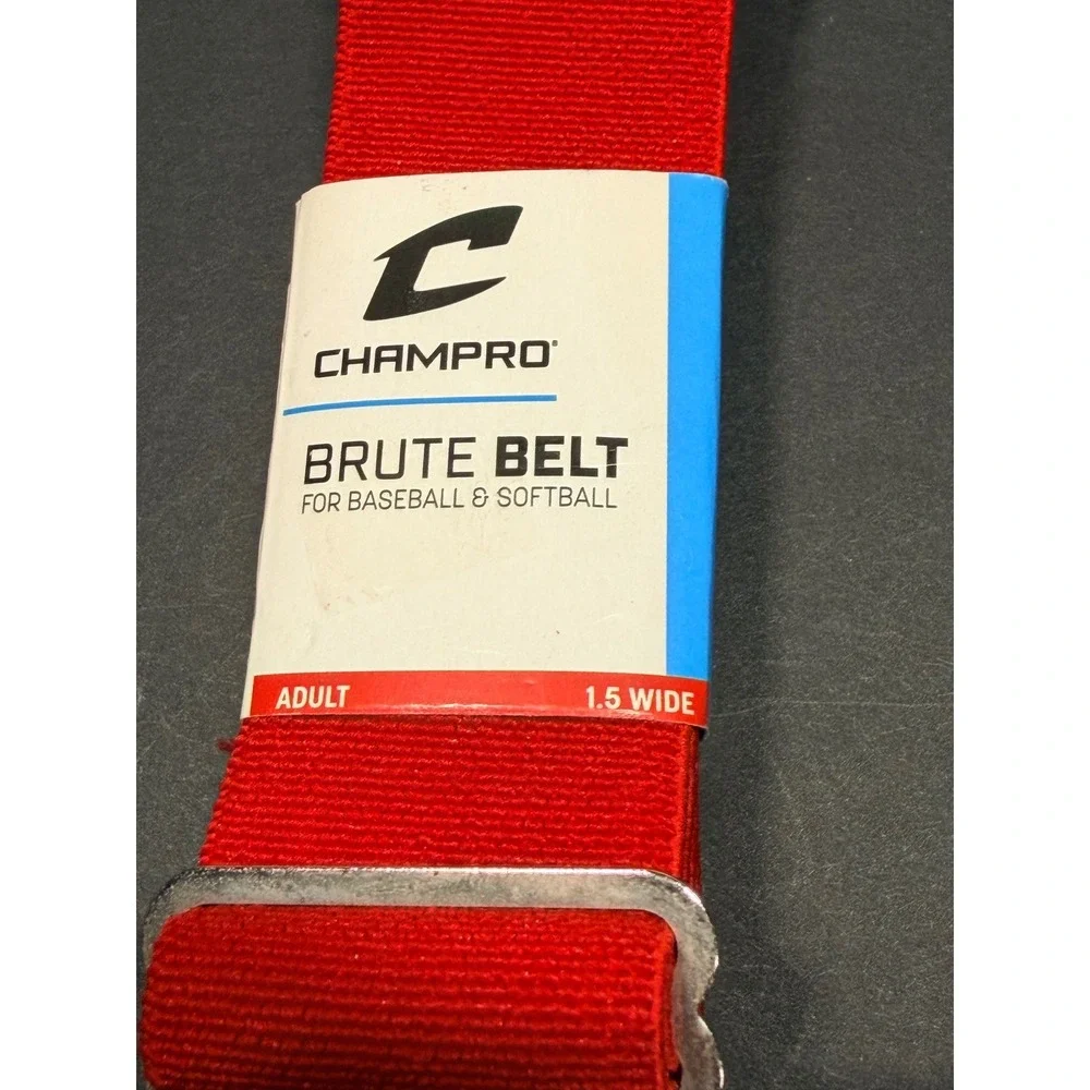 Champro Brute Baseball Softball Belt Red Adult Adjustable 1.5 Wide‎ A060-S NEW
